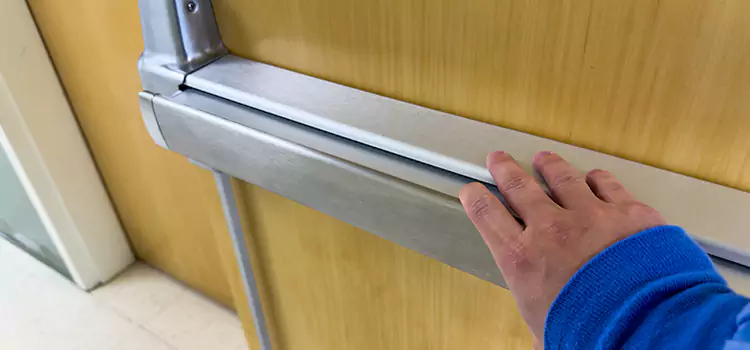 Installing a Push Bar on a Door Lynbrook